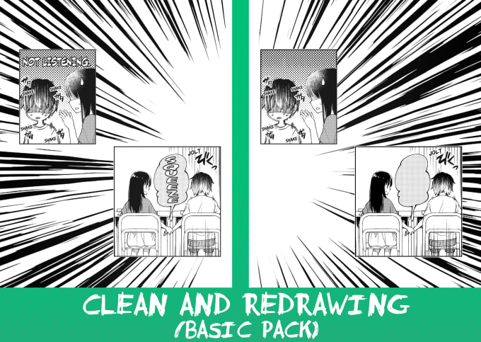 Gig Preview - Clean, redraw and typeset manga