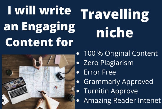 Gig Preview - Write engaging content for traveling niche