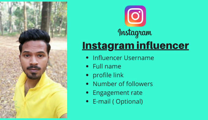 Gig Preview - Find best instagram influencer