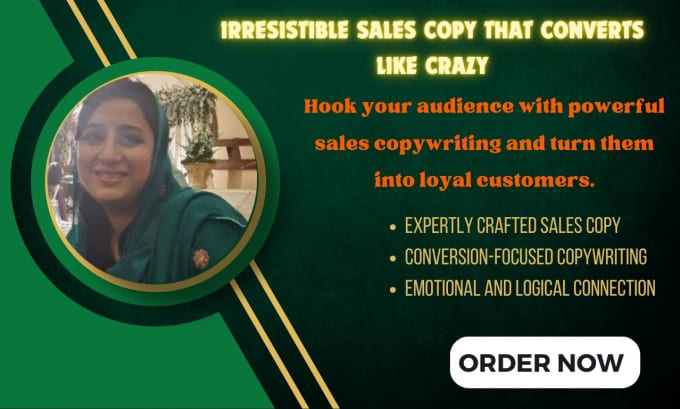 Gig Preview - Write irresistible sales copy that converts like crazy