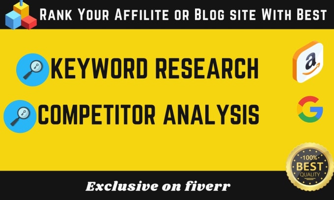 Gig Preview - Do niche competitor keyword research for amazon affiliate