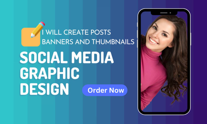 Gig Preview - Creative graphic designer social media posts, banners, and thumbnails