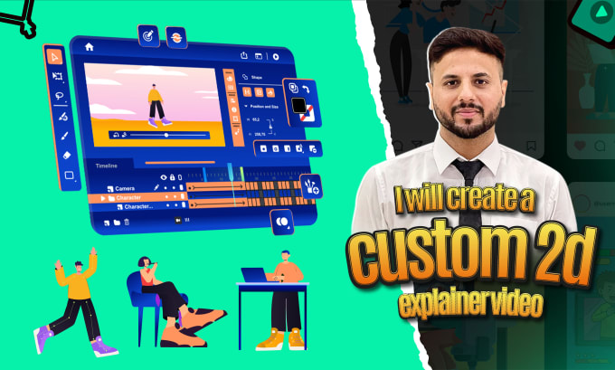 Bestseller - create a fully custom 2d animated explainer video