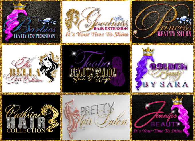 Gig Preview - Design eye catching luxury hair extension logo