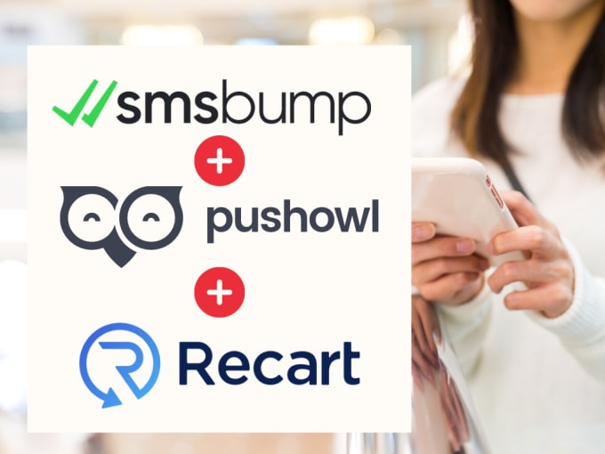 Gig Preview - Set up SMS bump, pushowl and recart for your ecommerce