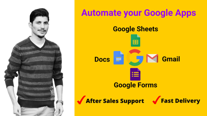 Bestseller - automate google sheets, form, gmail, drive, calendar via apps script