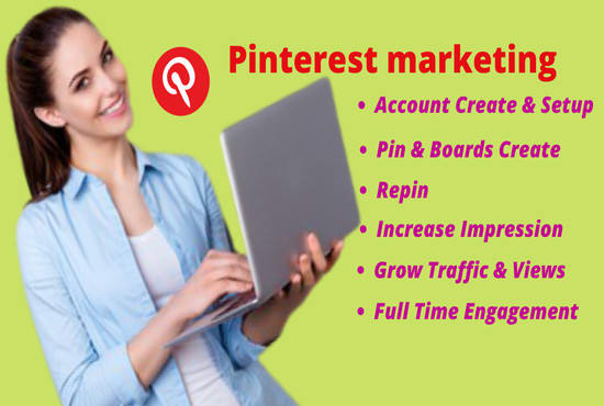 Gig Preview - Be your pinterest marketing manager