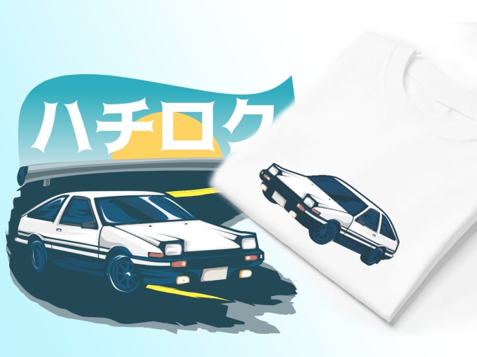 Gig Preview - Draw excellent vector illustration of your car