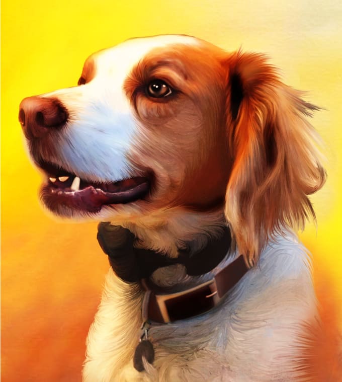 Gig Preview - Draw realistic digital portrait of your cat, dog or any pet