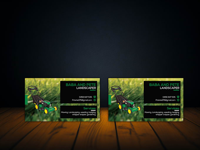 Gig Preview - Design business card, postcard for lawn mowing, cleaning, real estate