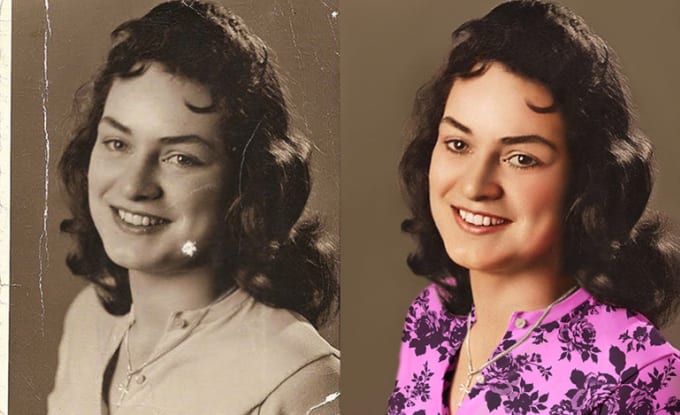 Gig Preview - Restore old photos in new retouching and colorize old photos