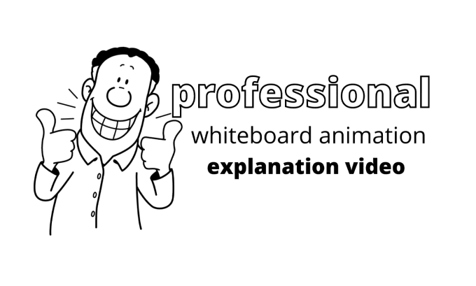 Gig Preview - Create whiteboard animation explanation video