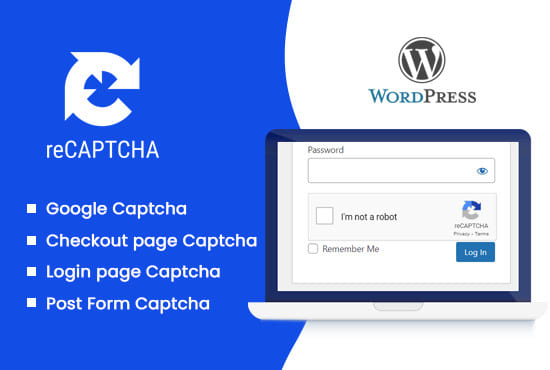 Gig Preview - Add or fix google recaptcha on wordpress and PHP websites