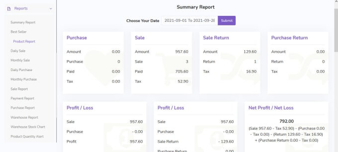 Gig Preview - Setup advance pos accounting stock inventory software erp hrm CRM