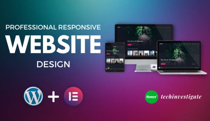 Gig Preview - Design and develop modern wordpress website