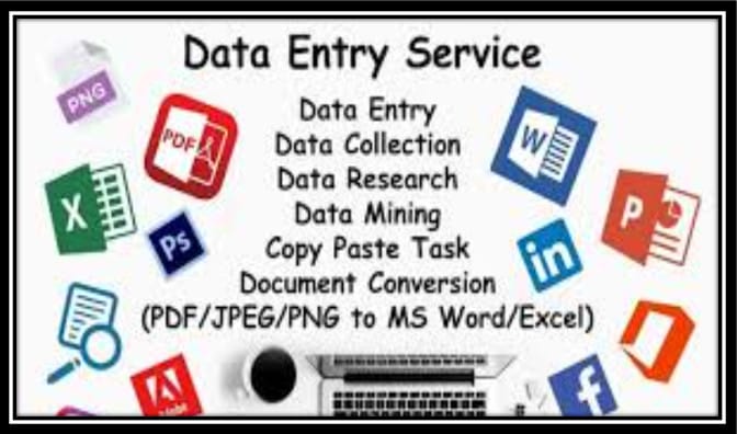 Gig Preview - Do data entry, typing, copy paste, excel data entry, scraping, PDF to excel