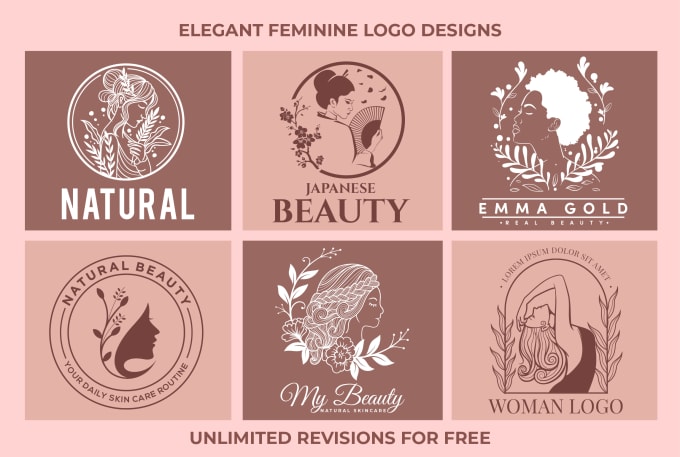 Gig Preview - Design hand drawn watercolor feminine logo