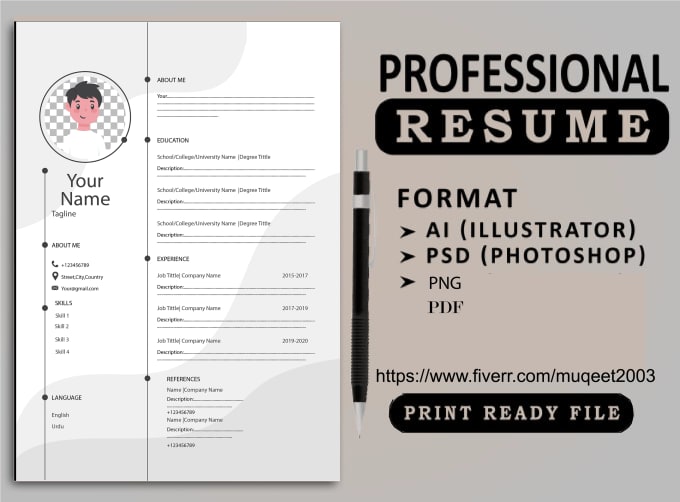 Gig Preview - Provide professional CV writing, resume writing, cv maker services