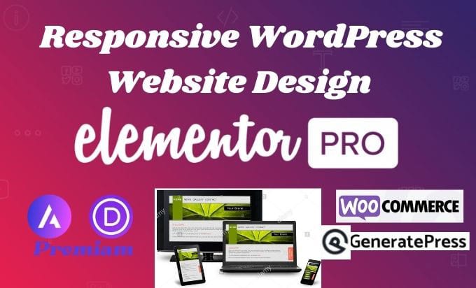 Gig Preview - Responsive wordpress website design with elementor pro