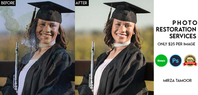 Gig Preview - Do professionals restore old photos or colorize old photos