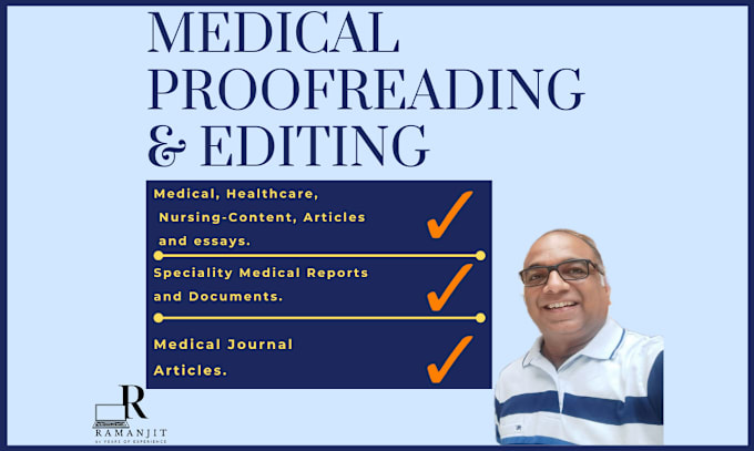 Gig Preview - Proofread and edit medical, health, and nursing content