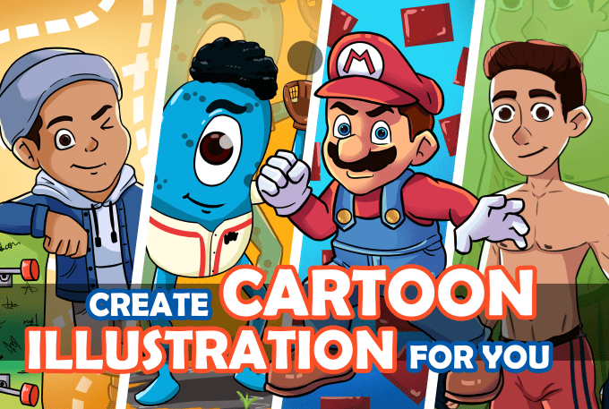 Gig Preview - Make a cartoon illustration in 24 hours