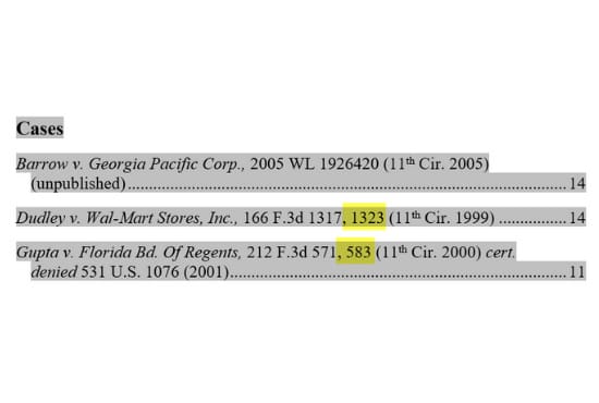 Gig Preview - Create a flawless table of authorities for your case brief