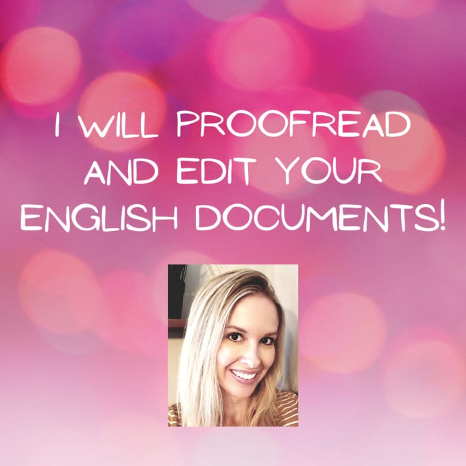 Gig Preview - Edit and proofread your documents