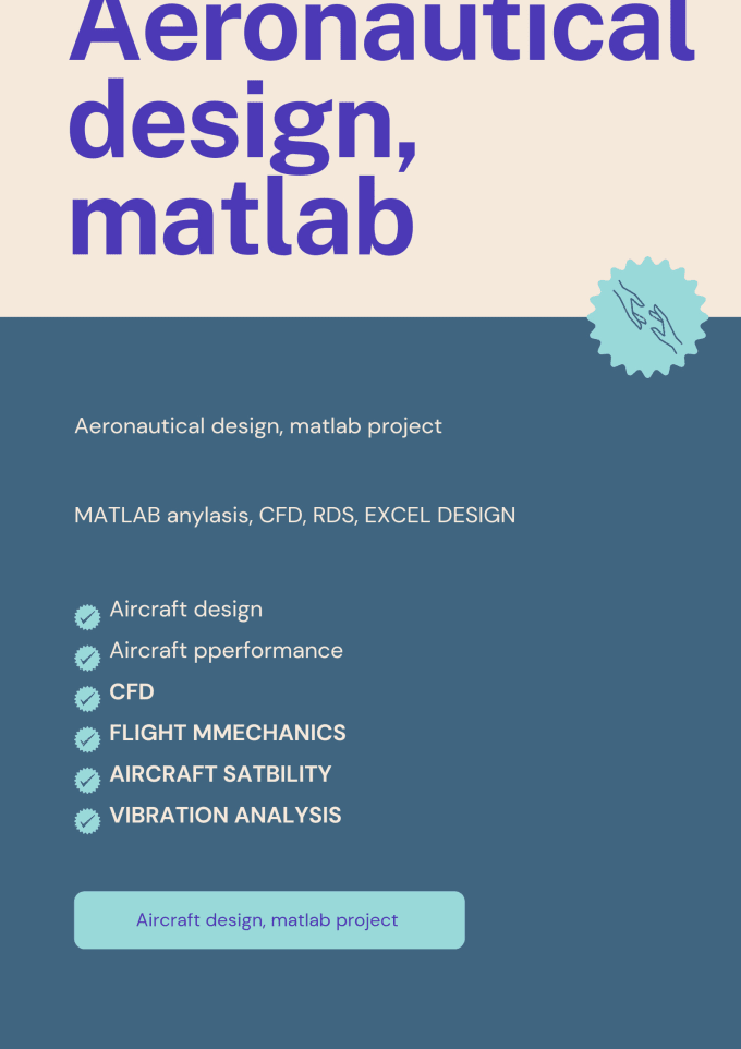 Gig Preview - Expert  design aeronautical engineering,aerospace,avionics