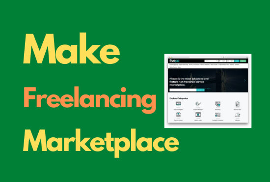 Gig Preview - Create freelance marketplace website