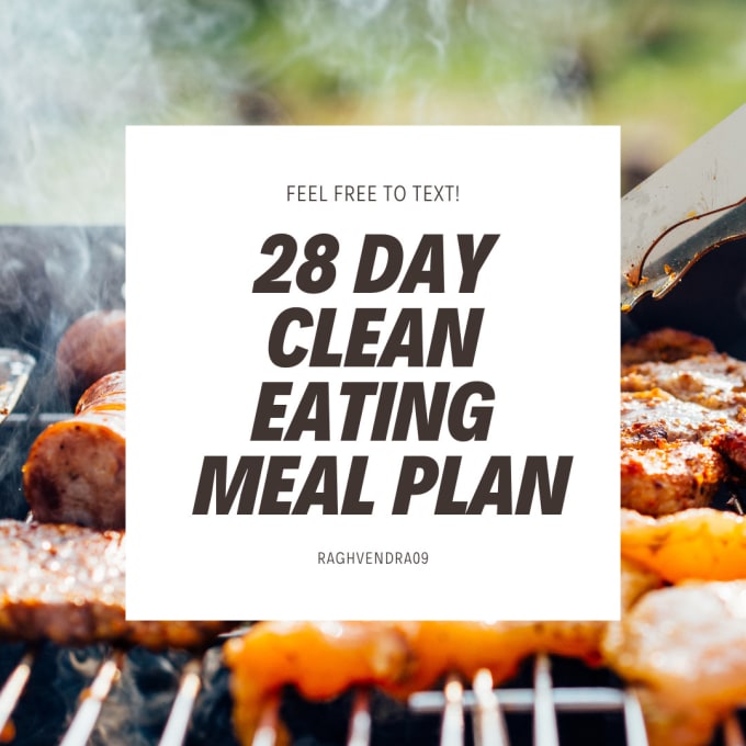 Gig Preview - Give you a 4 week clean eating meal plan