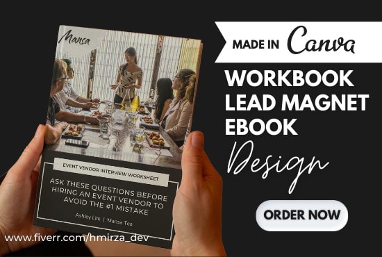 Gig Preview - Design workbook, lead magnet, ebook, pdf document in canva