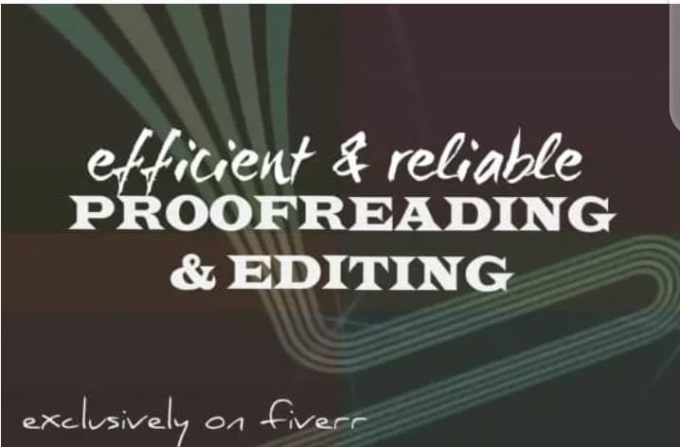 Gig Preview - Proofread and edit your book to perfection