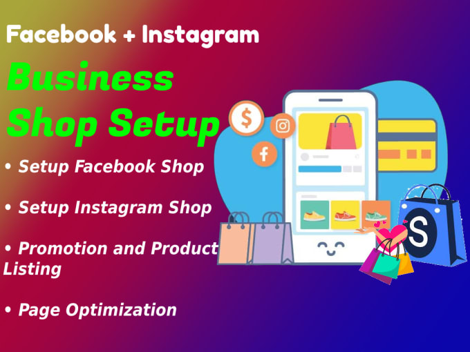 Gig Preview - Create or setup facebook, instagram shop