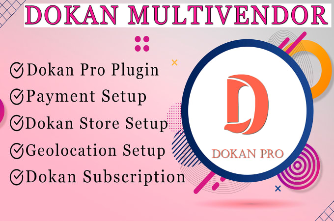 Gig Preview - Design multivendor website using dokan pro