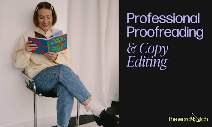 Gig Preview - Proofread and edit your work for publishing