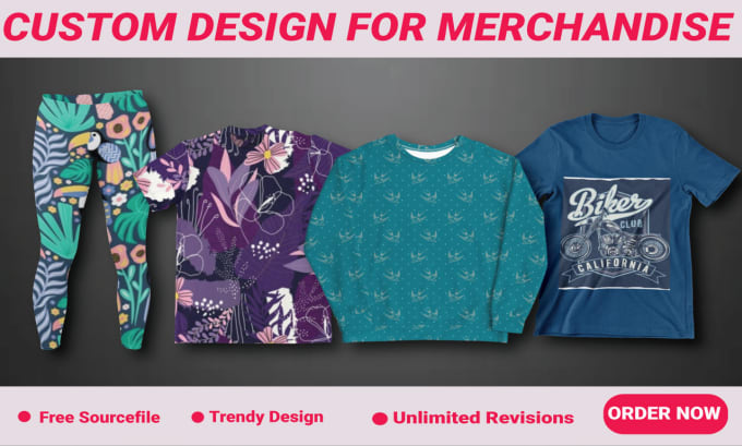 Gig Preview - Create trending designs or patterns for print on demand merchandise