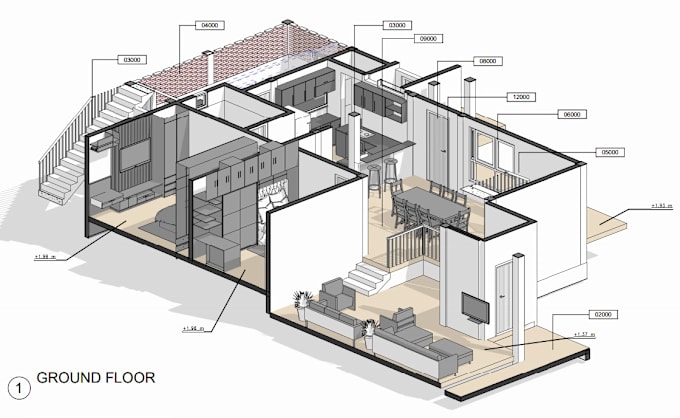 Gig Preview - Do revit 3d model drawings and blueprints for city  permit