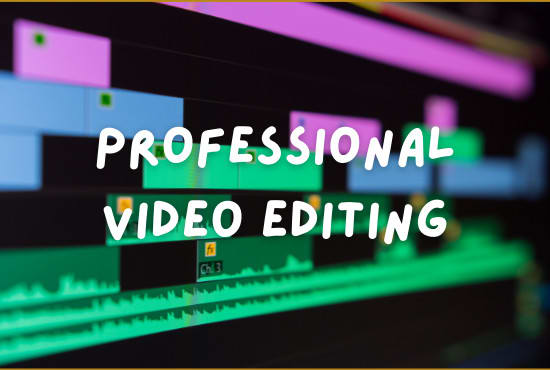 Gig Preview - Do professional video editing