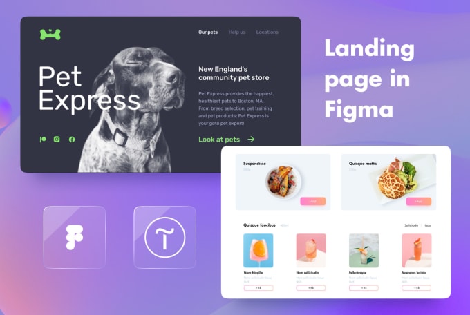 Gig Preview - Design modern landing page in figma for business