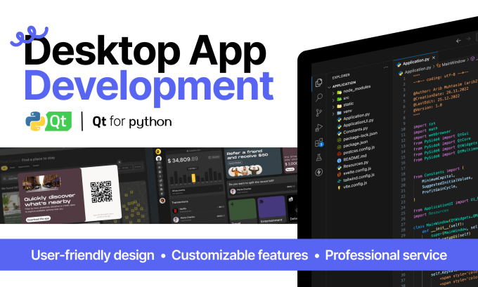 Gig Preview - Develop powerful desktop apps for your specific needs