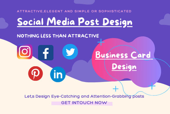 Gig Preview - Design social media posts and design business card