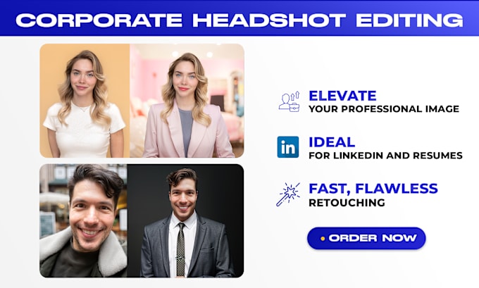 Gig Preview - Retouch your headshot photo for linkedin social media and CV