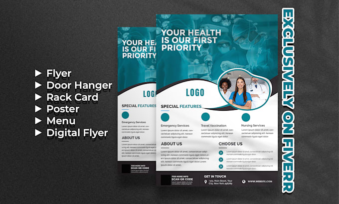 Gig Preview - Do business flyer design, event flyer, door hanger, rack card