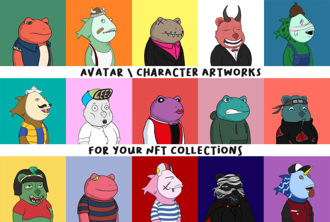 Bestseller - create avatar character artworks for your nft collections