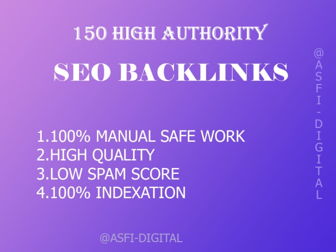 Gig Preview - Create 100 high authority SEO backlinks