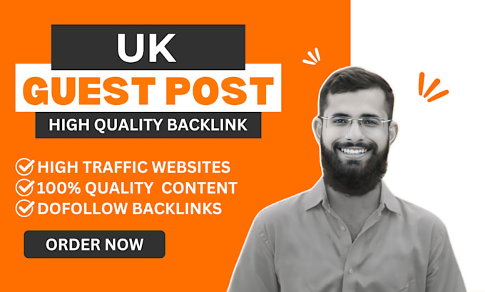 Gig Preview - Provide high quality uk backlinks,uk guest post,uk sites