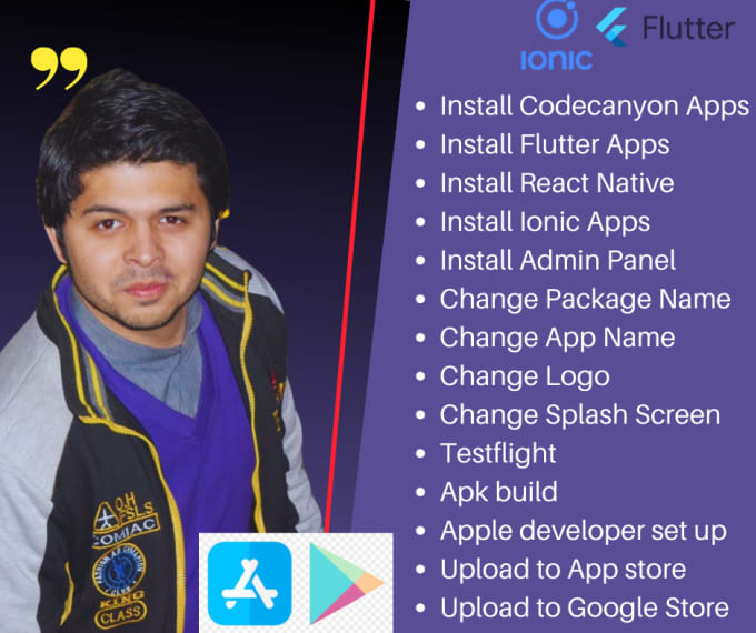 Bestseller - install ionic react native flutter codecanyon applications