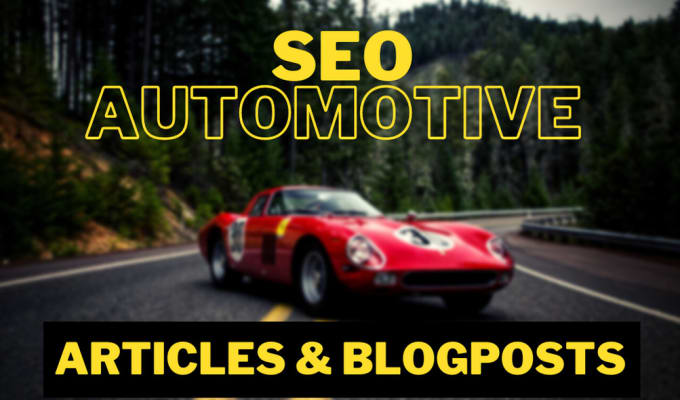 Gig Preview - Write compelling SEO friendly automotive content