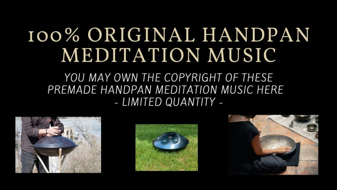 Gig Preview - Provide my powerful handpan meditation music for commercial use